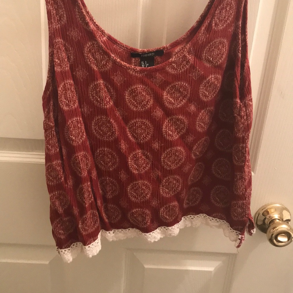 Red tank top